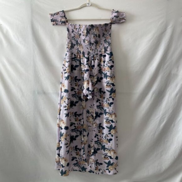 Altar'd State Pants - Altar'd State Womens Lavender Off The Shoulder Smocked Floral Maxi Romper Size S